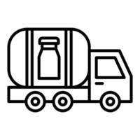 Milk Tank Line Icon vector