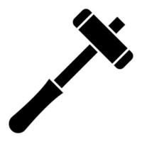 Medical Hammer Glyph Icon vector