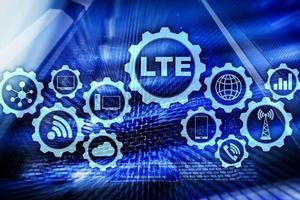 LTE, Wireless Business Internet and Virtual Reality Concept. Information Communication Technology on a server background photo