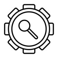 Tambourine Line Icon vector