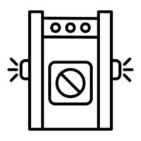 Detector Line Icon vector