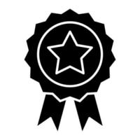 Award Glyph Icon vector