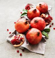 Juicy and ripe pomegranates