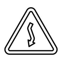 Danger Line Icon vector