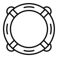 Lifebuoy Line Icon vector