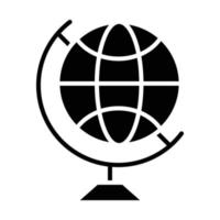 Globe Glyph Icon vector