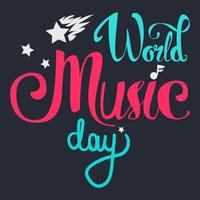 World Music Day vector