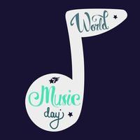 dia mundial de la musica vector