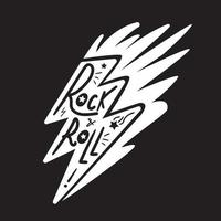 Rock and Roll Lettering vector