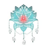 Flower Lotus Tattoo vector