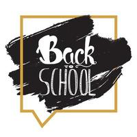 Back To School Lettering vector