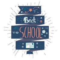 Back To School Lettering vector