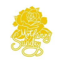 Mothering Sunday Lettering vector