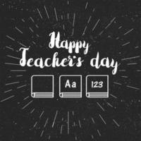 Happy Teachers Day Celebration Banner vector