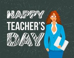 Happy Teachers Day Celebration Banner vector