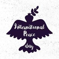 dia internacional de la paz vector