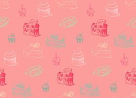 Tasty Cakes Seamless Pattern vector