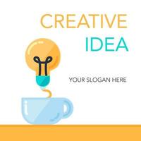 Creative Success Idea Banner vector