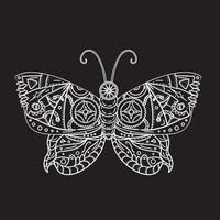 Steampunk butterfly tattoo vector