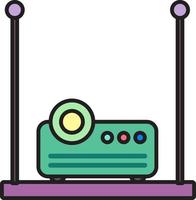 Projector device for presentation icon vector