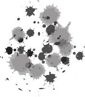 Splatter messy splash spot grey monochrome vector