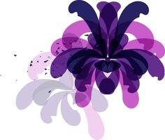 Firework in flower shape color decoration vector