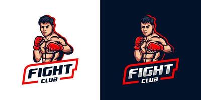 Illustration of Fighter for sport logo, fight club, team 14310549 Vector  Art at Vecteezy