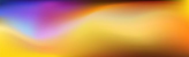 Blurred large panoramic summer background multicolored gradient vector