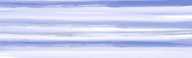 Realistic blue watercolor panoramic texture on white background - Vector