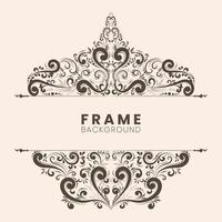 frame vintage concept floral abstract vector design