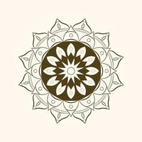 line art mandala design vector