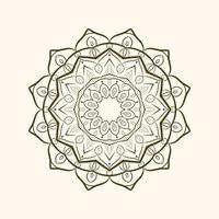 black and white mandala art vector