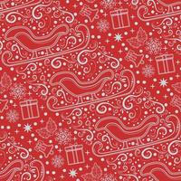 seamless pattern merry christmas vector