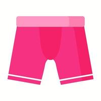 ropa interior boxer de hombre rosa. concepto de moda vector