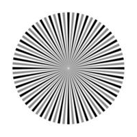 Rays, beams element. Sunburst, starburst shape on white. Circular geometric. Abstract circular geometric shape. illustration - Vector