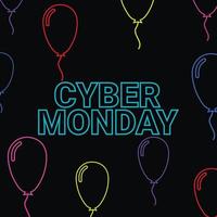 Illustration vector cyber Monday