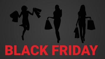 Illustration vector black Friday