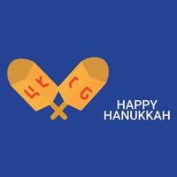 ilustración vectorial feliz festival de ordenación de hanukkah vector