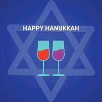 Illustration happy hanukkah festival of Ordination vector