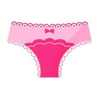 Sexy female pink underwear pantie. Fashion concept. vector