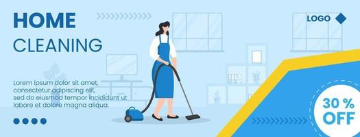 Home Cleaning Service Cover Editable of Square Background Suitable for Social media, Feed, Card, Greetings, Print and Web Internet Ads vector