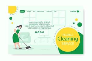 Home Cleaning Service Post Editable of Square Background Suitable for Social media, Feed, Card, Greetings, Print and Web Internet Ads vector