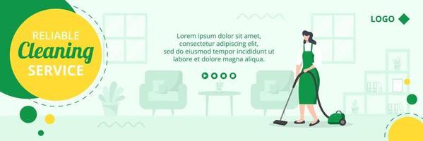 Home Cleaning Service Post Editable of Square Background Suitable for Social media, Feed, Card, Greetings, Print and Web Internet Ads vector