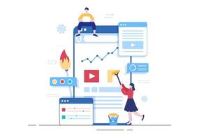 UI UX Programmer Flat Design Vector Illustration