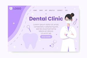 Dental Flat Design Illustration Post Editable of Square Background Suitable for Social media, Feed, Card, Greetings, and Web Internet Ads vector