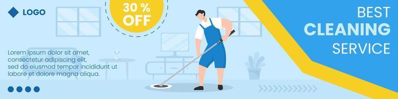 Home Cleaning Service Banner Editable of Square Background Suitable for Social media, Feed, Card, Greetings, Print and Web Internet Ads vector