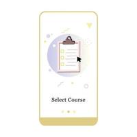 Online language courses, Literal translation, personal assistant, e-learning mobile app onboarding screen. Menu vector banner template for interface UX, UI GUI screen mobile development illustration.