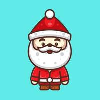 cute santa claus for character, sticker and t-shirt illustration.