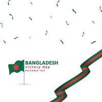 dia de la victoria de bangladesh vector