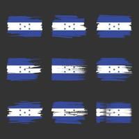 Honduras flag brush strokes painted vector